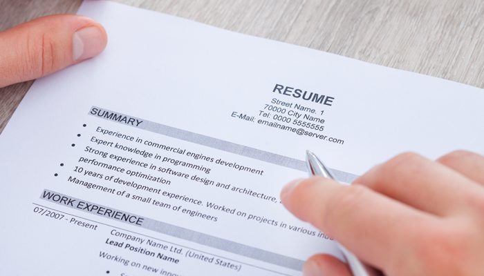 make a resume