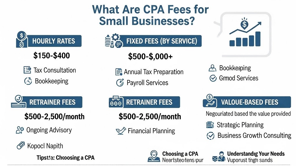 Average CPA cost comparison for small businesses